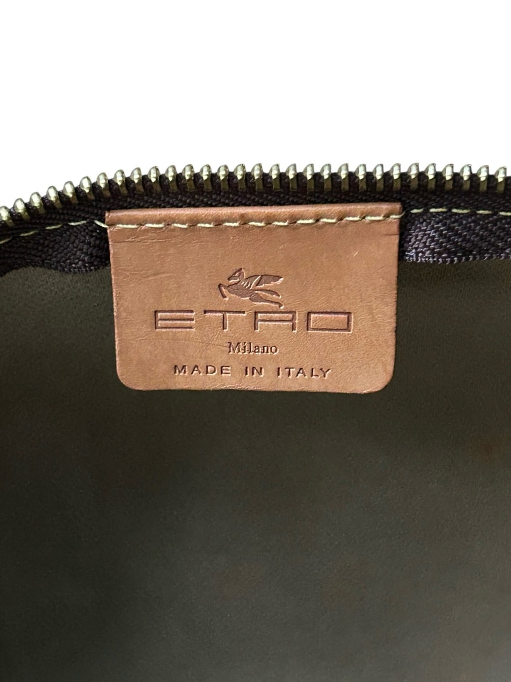 EXCELLENT VINTAGE ETRO Milano 12" Large Paisley Papillion Boston Barrel Bag 2001 - Picture 10 of 11
